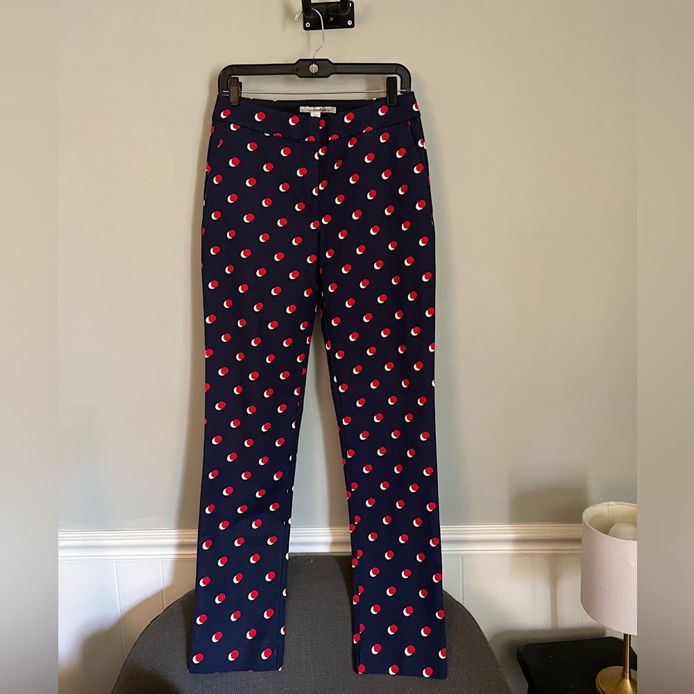 Boden Polka Dot Richmond 7/8 Pants Trousers 6 Long EUC